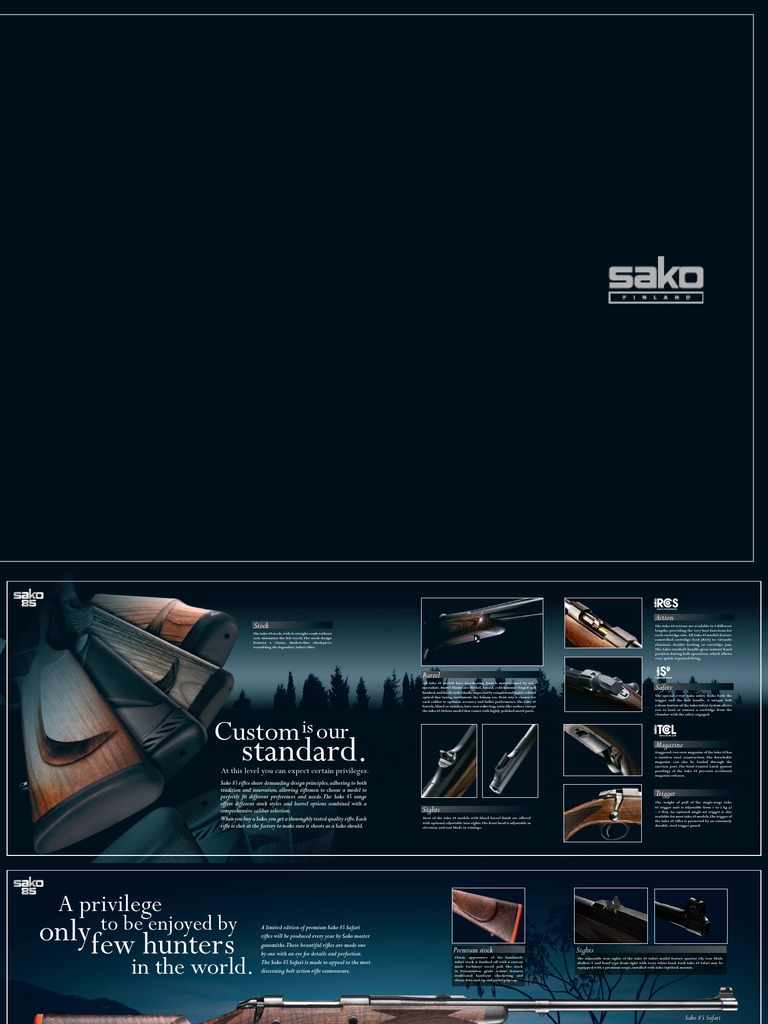 Sako Export 2009 | PDF | Firearm Components | Weapon Design
