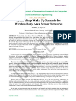 Cyclic Sleep Wake Up Scenario For Wireless Body Area Sensor Networks