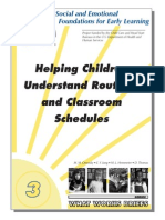 Helping Children Understand Routines and Classroom Schedules