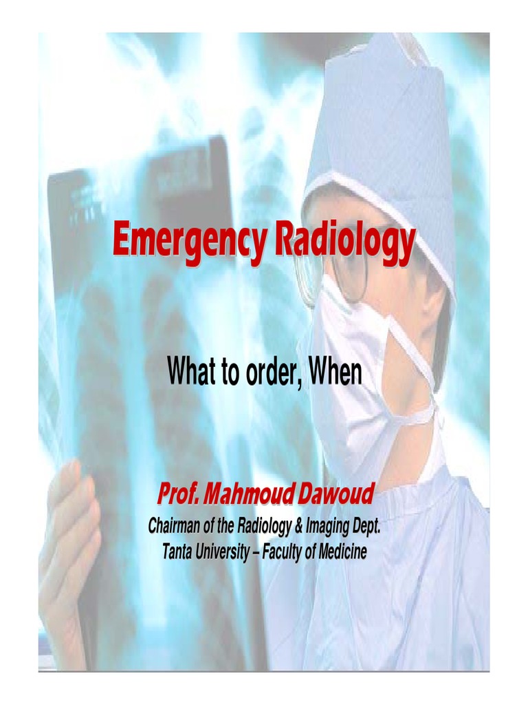Emergency Radiology Guidelines | PDF | Radiology | Ct Scan
