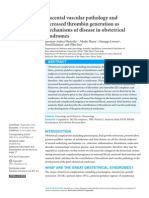 Placental Vascular Pathology and Increased Thrombin Generation As Mechanisms of Disease in Obstetrical Syndromes