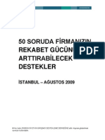 50 Soruda Firmanızın Rekabet Gücünü Artırabilecek Destekler