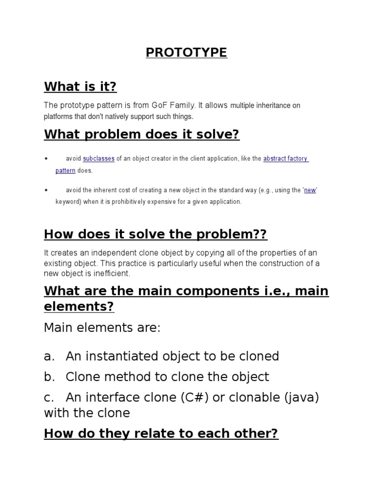 Prototype What Is It? | PDF | Class (Computer Programming) | Object ...