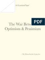 The War Between Optimism and Pessimism - An Essay by Joel Kurtzman