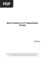 Best Practices of It Organization Design En