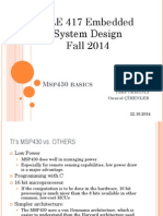 ELE 417 Embedded System Design Fall 2014: SP Basics