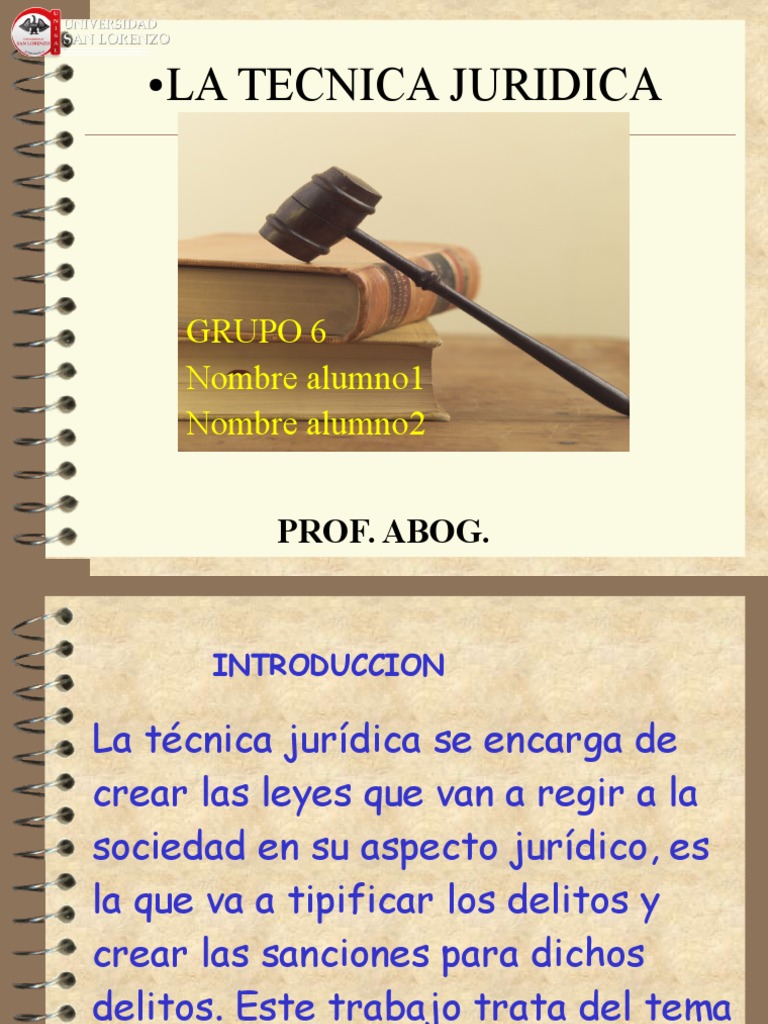 La Tecnica Juridica Trabajo Facu PDF Science Ciencia cognitiva