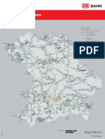 Streckenkarte Bayern - Regional- und S-Bahnstrecken