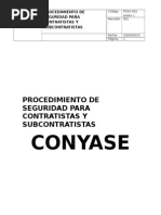 Procedimiento de Seguridad Para Contratistas y Subcontratistas