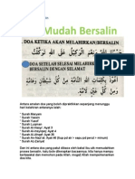 Doa Mudah Bersalin