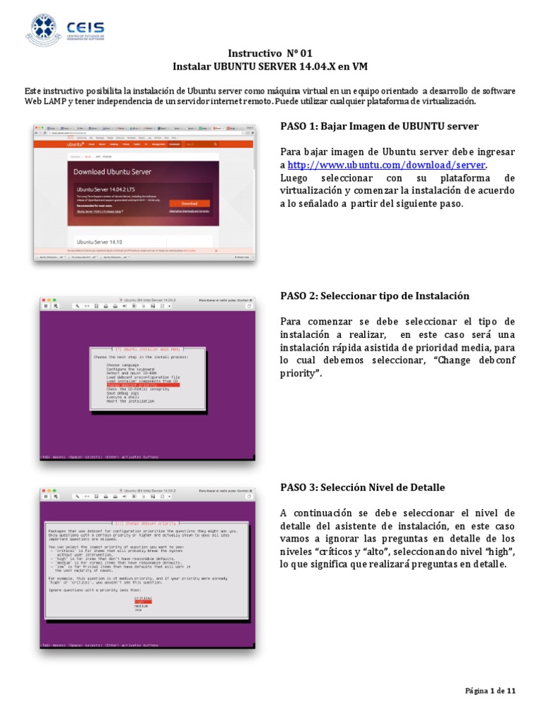 Instalación de Ubuntu Server 14.04 en VM | PDF | Contraseña | Servidor ...