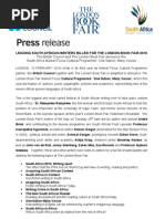 Download London Book Fair South Africa Market Focus Cultural Programme by Books LIVE SN26876883 doc pdf