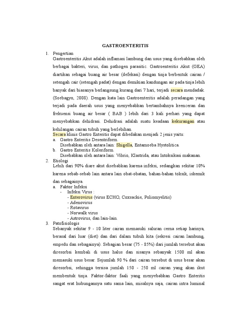 Gastroenteritis Akut
