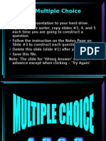 Multiple Choice in A Power Point Presentation