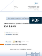 Rapport PFE : (1) Urbanisation d’un système d’information universitaire SOA & BPM + (2) Documentation technique + Codes Sources