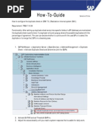 HowTo Set Up Duplicate Check