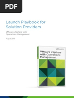 VMware Vsphere With Operations Management Launch Playbook PDF