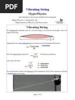 Vibrating String-Hyper Physics