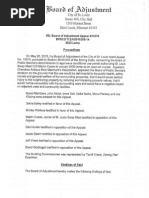 Board of Adjustment Appeal Decision re St Louis Swap Meet