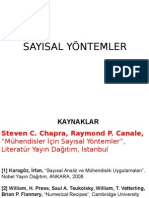 Sayısal Yontemler Sunu