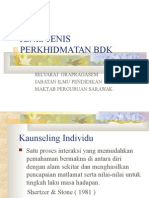 Jenis-Jenis Perkhidmatan BDK