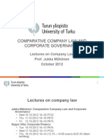 Mahonen Company Law Autum 2012