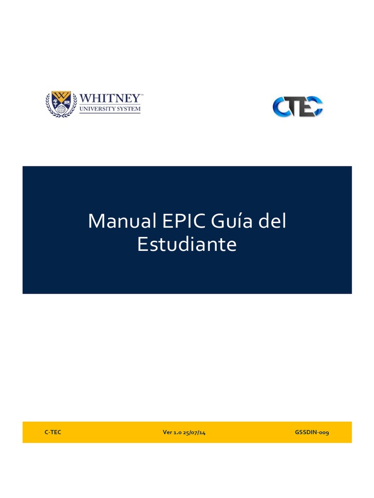 Guía del Estudiante EPIC C-TEC | PDF | Correo electrónico | Point and Click
