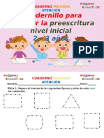 Cuadernillo de Fichas para Trabajar La Preescritura Nivel Inicial 2-3-Años