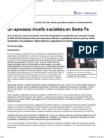 Un ApretadUn apretado triunfo socialista en Santa Feo Triunfo Socialista en Santa Fe