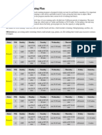 25-Week Marathon Training Plan