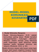 Model-model Komunikasi Kesehatan