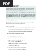 Determiners and Quantifiers