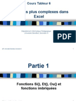Excel - Présentation Fonction Complexes