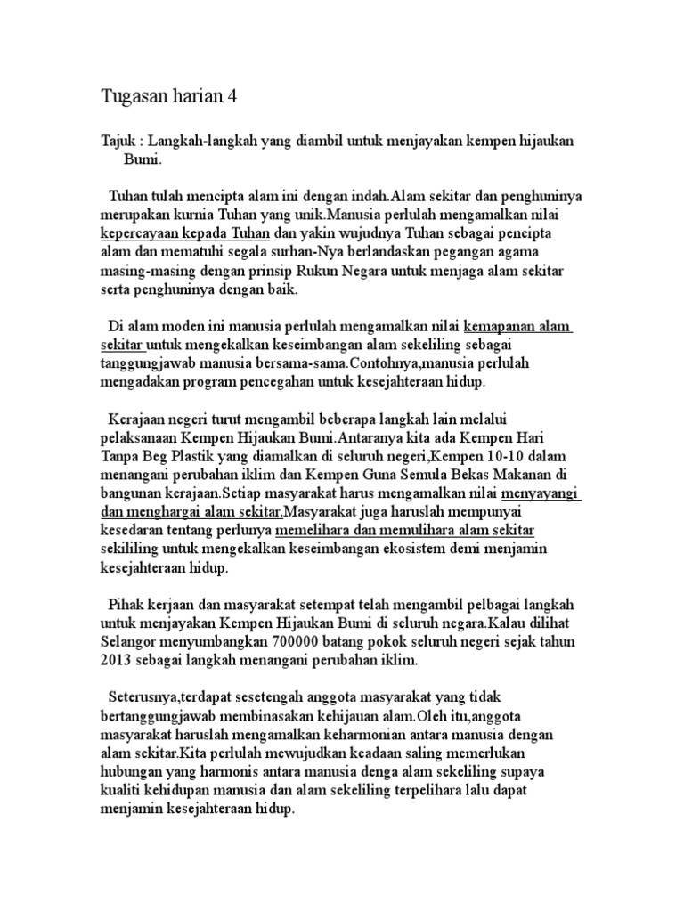 Tugasan Harian 4 Pdf
