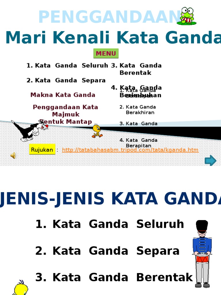 Contoh Kata Ganda Berimbuhan