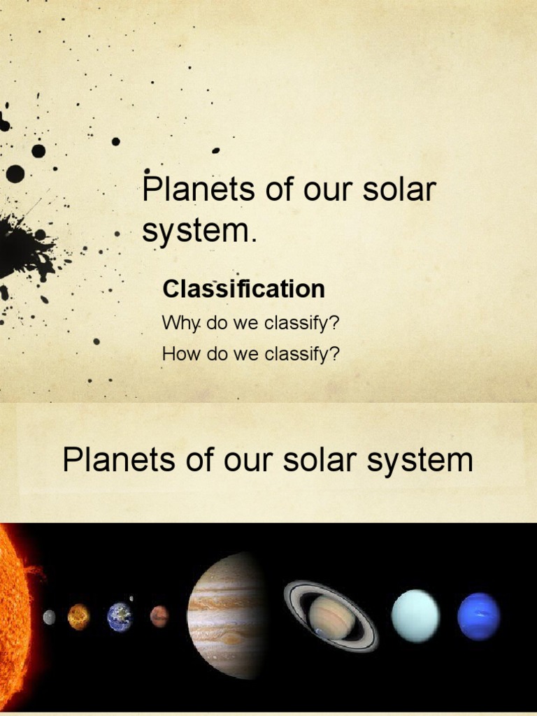 Solar System Planet Classification | PDF | Religion & Spirituality