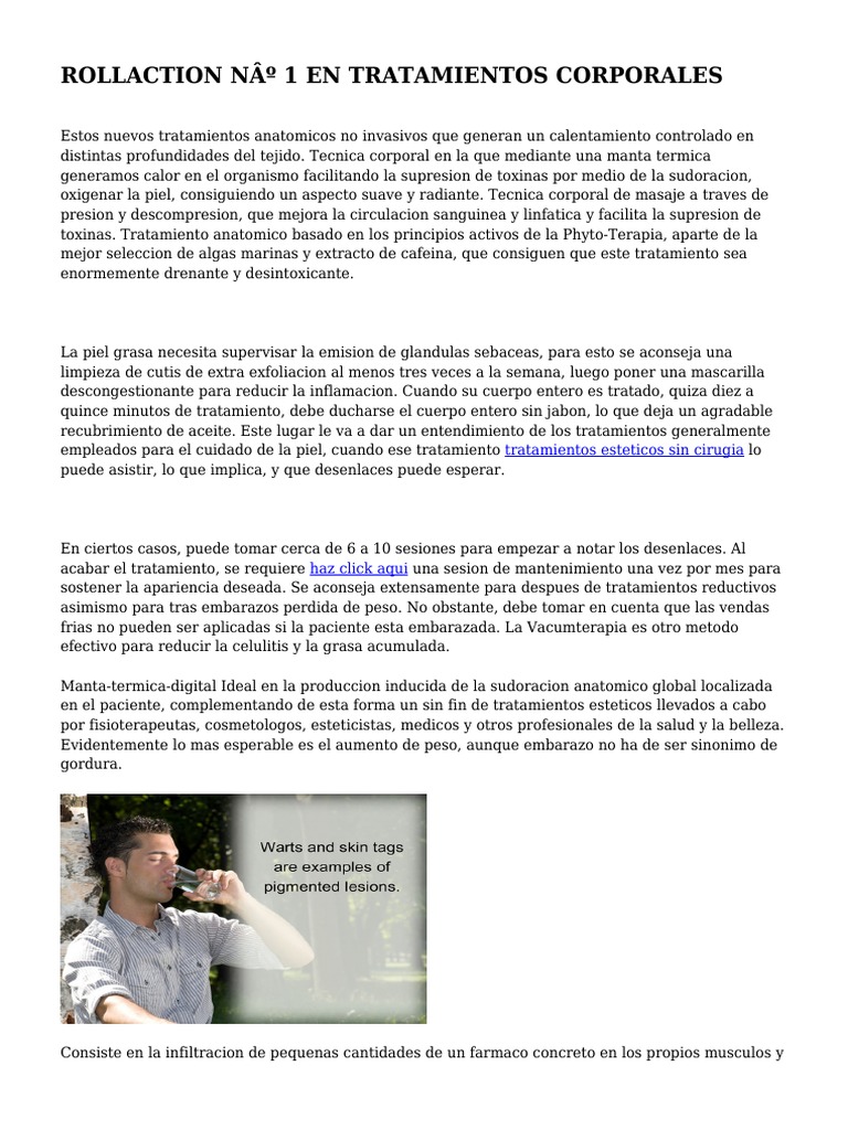 Rollaction #1 en Tratamientos Corporales | PDF | Masaje | Piel