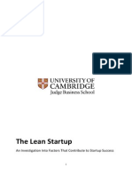 The Lean Startup: An Investigation Into Factors That Contribute To Startup Success