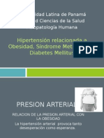 Fisiopatologia. Hipertension Relacionada a Obesidad Sd Metabolico y Diabetes