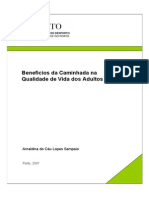 Beneficios Da Caminhada Na Qualidade de Vida Dos Adultos