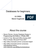 Databases for Beginners