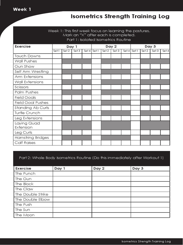 Final Workout Log | Strength Training | Physical Exercise