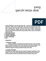 Faktor Yang Memengaruhi Kerja Obat