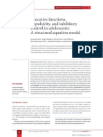 Executive functions, impulsivity, and inhibitory control in adolescents