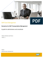 SAP Event Management - Scenarios For SAP Transportation Management