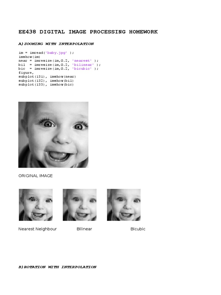 Digital Image Processing HW | PDF