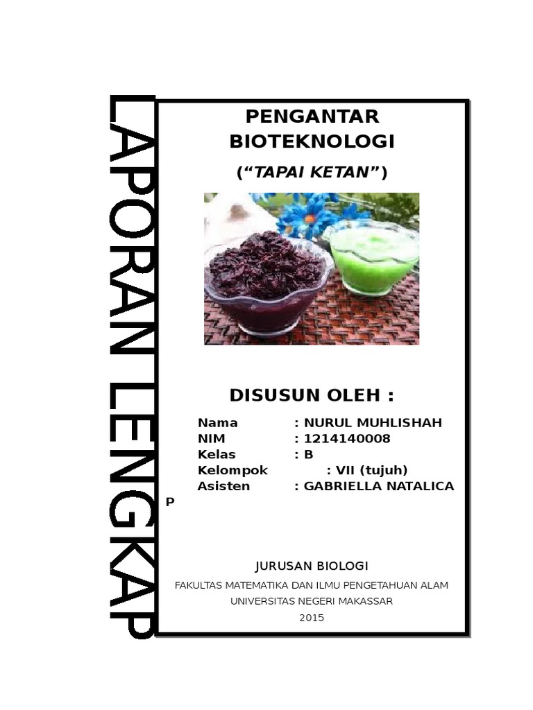 Laporan Tape Ketan