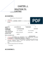 Chapter 1 (Introduction To Accounting)