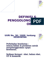 2-Definisi Obat Dan Penggolongoan Obat