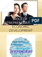 Role of Entrepreneurship in Economic Development
